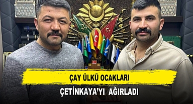 Çay Ülkü Ocakları Çetinkaya’yı Ağırladı