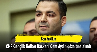 CHP Gençlik Kolları Başkanı Cem Aydın gözaltına alındı