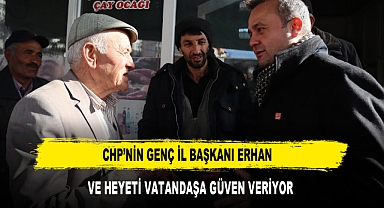 CHP'nin Genç İl Başkanı Erhan Ve Heyeti Vatandaşa Güven Veriyor