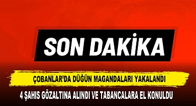 Çobanlar' da Düğün Magandaları Yakalandı
