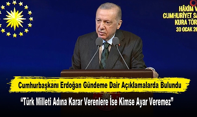 Cumhurbaşkanı Erdoğan Gündeme Dair Açıklamalarda Bulundu