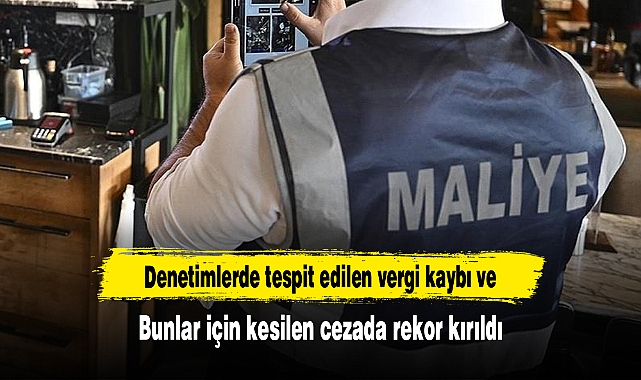 Denetimlerde tespit edilen vergi kaybı ve bunlar için kesilen cezada rekor kırıldı