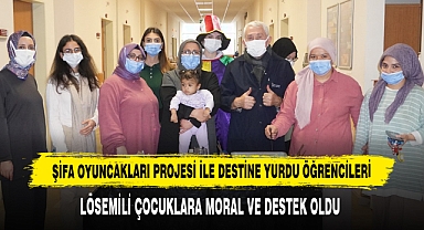 Destine Yurdu Öğrencileri Lösemili Çocuklara Moral ve Destek Oldu