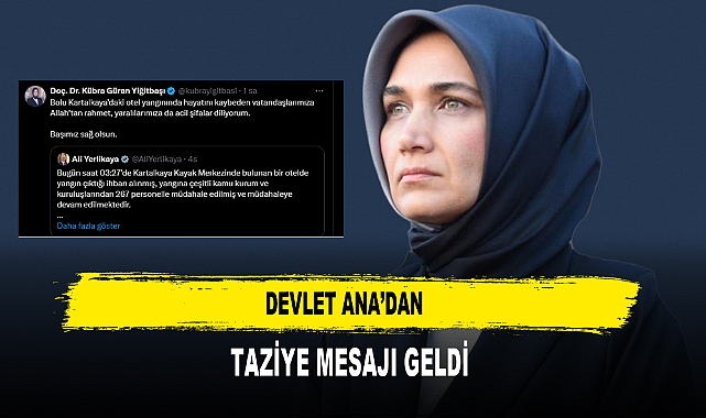 Devlet Ana’dan  Taziye Mesajı Geldi