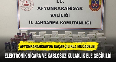 ELEKTRONİK SİGARA VE KABLOSUZ KULAKLIK ELE GEÇİRİLDİ