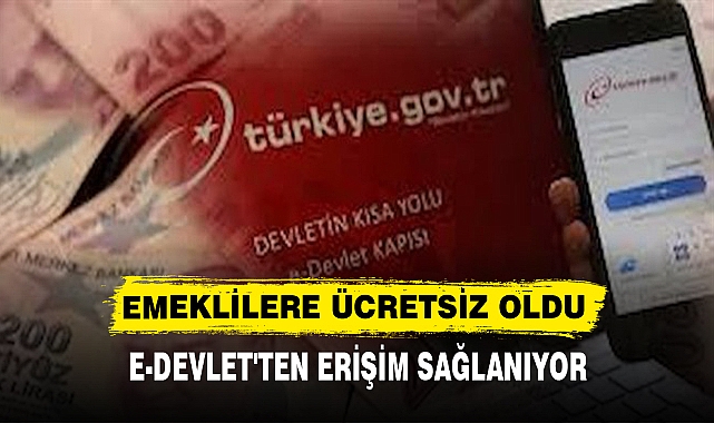 EMEKLİLERE ÜCRETSİZ OLDU