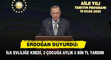 Erdoğan Duyurdu: İlk Evliliğe Kredi, 3 Çocuğa Aylık 5 Bin TL Yardım