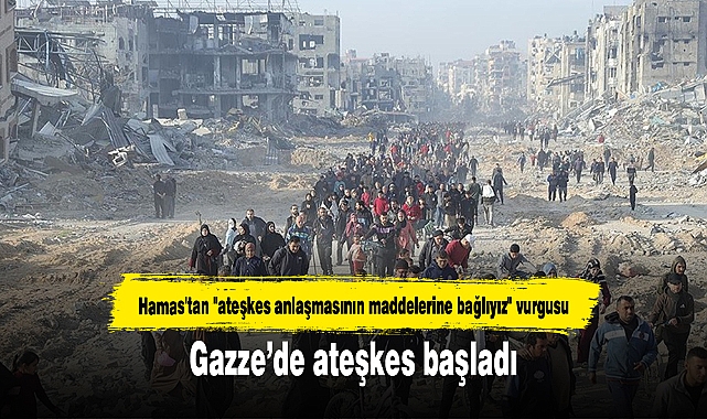 Gazze’de ateşkes başladı