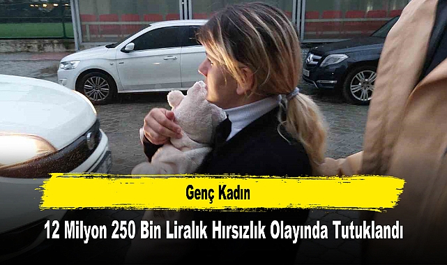 Genç Kadın 12 Milyon 250 Bin Liralık Hırsızlık Olayında Tutuklandı