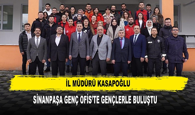İl Müdürü Kasapoğlu Sinanpaşa Genç Ofis’te Gençlerle Buluştu