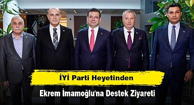 İYİ Parti Heyetinden Ekrem İmamoğlu'na Destek Ziyareti