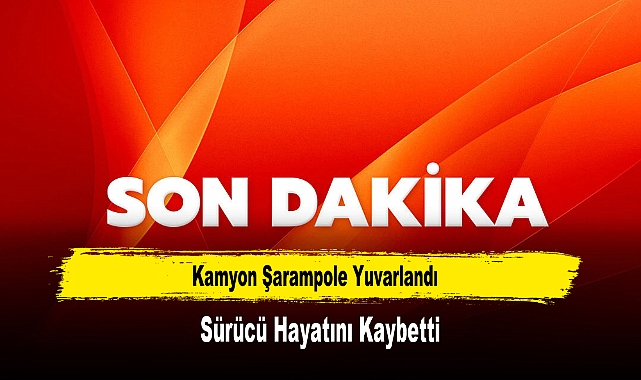 Kamyon Şarampole Yuvarlandı, Sürücü Hayatını Kaybetti