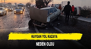 Kaygan Yol Kazaya Neden Oldu