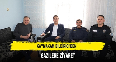 Kaymakam Bildirici'den Gazilere Ziyaret
