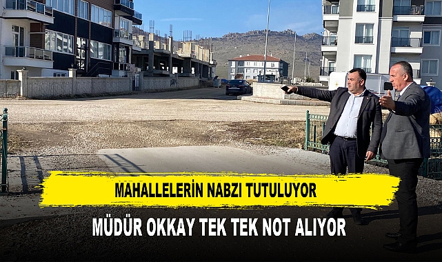 Mahallelerin Nabzı Tutuluyor  Müdür Okkay Tek Tek Not Alıyor