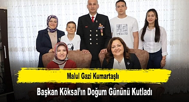 Malul Gazi Kumartaşlı, Başkan Köksal'ın Doğum Gününü Kutladı