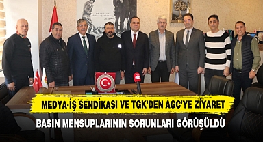 Medya-İş Sendikası ve TGK’den AGC’ye Ziyaret