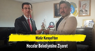Müdür Karayol’dan, Hocalar Belediyesine Ziyaret