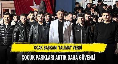 Ocak Başkanı Talimat Verdi Çocuk Parkları Artık Daha Güvenli