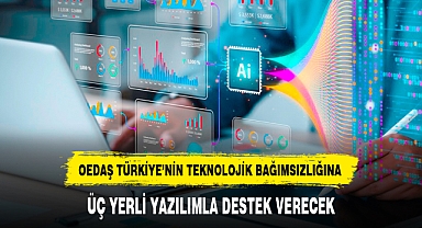 OEDAŞ TÜRKİYE’NİN TEKNOLOJİK BAĞIMSIZLIĞINA ÜÇ YERLİ YAZILIMLA DESTEK VERECEK