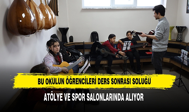 ÖĞRENCİLER DERSE ATÖLYE VE SPOR SALONLARINDA DEVAM EDİYOR