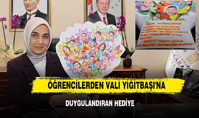 Öğrencilerden Vali Yiğitbaşı'na Duygulandıran Hediye