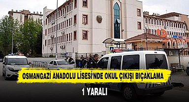 OSMANGAZİ ANADOLU LİSESİ'NDE OKUL ÇIKIŞI BIÇAKLAMA