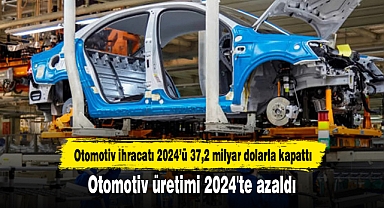 Otomotiv üretimi 2024'te azaldı
