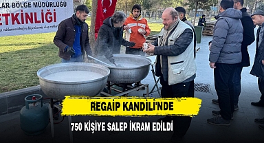 Regaip Kandili'nde 750 Kişiye Salep İkram Edildi