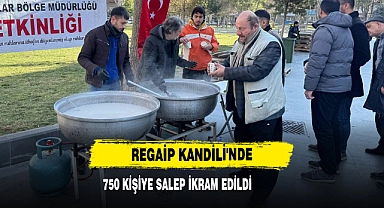 Regaip Kandili'nde 750 Kişiye Salep İkram Edildi