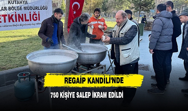 Regaip Kandili'nde 750 Kişiye Salep İkram Edildi