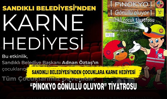 SANDIKLI BELEDİYESİ’NDEN ÇOCUKLARA KARNE HEDİYESİ
