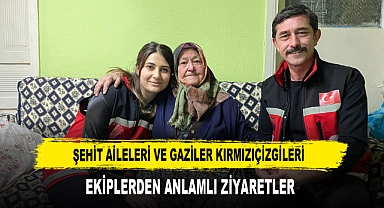 Şehit Aileleri Ve Gaziler Kırmızıçizgileri Ekiplerden Anlamlı Ziyaretler