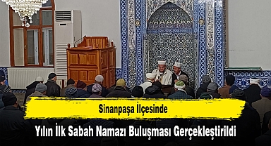 Sinanpaşa İlçesinde, Yılın İlk Sabah Namazı Buluşması Gerçekleştirildi
