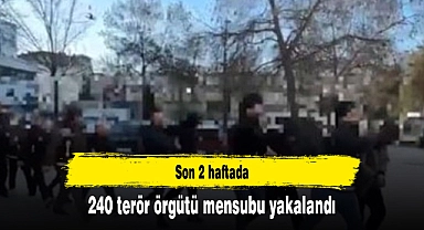 Son 2 haftada 240 terör örgütü mensubu yakalandı