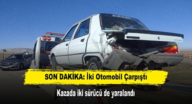 SON DAKİKA: İki Otomobil Çarpıştı! Kazada iki sürücü de yaralandı