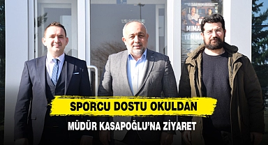 Sporcu Dostu Okuldan Müdür Kasapoğlu’na Ziyaret