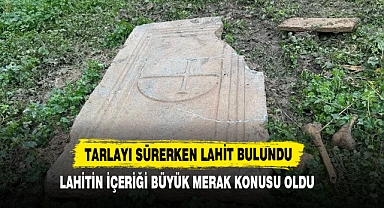 Tarlayı Sürerken Lahit Bulundu