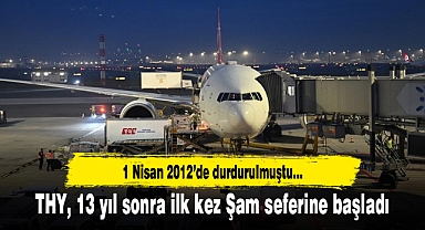 THY'nin Suriye'nin başkenti Şam'a uçuşu gerçekleşti