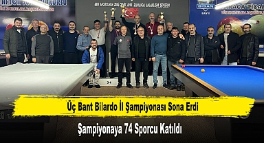 Üç Bant Bilardo İl Şampiyonası Sona Erdi