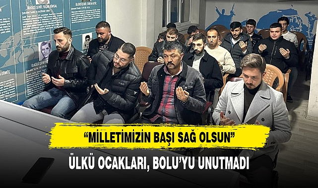 ÜLKÜ OCAKLARI, BOLU’YU UNUTMADI
