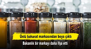 Ünlü baharat markasından boya çıktı: Bakanlık bir markayı daha ifşa etti