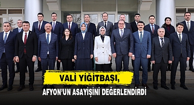 Vali Yiğitbaşı, Afyon’un Asayişini Değerlendirdi