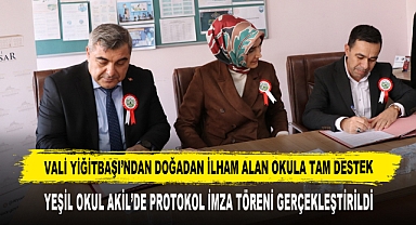Vali Yiğitbaşı’ndan Doğadan İlham Alan Okula Tam Destek