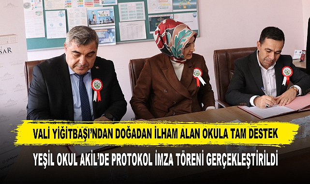 Vali Yiğitbaşı’ndan Doğadan İlham Alan Okula Tam Destek