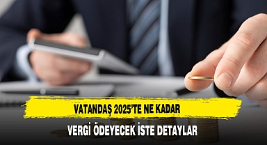 VATANDAŞ 2025’TE NE KADAR VERGİ ÖDEYECEK İSTE DETAYLAR