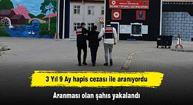 3 Yıl 9 Ay hapis cezası ile aranıyordu: Aranması olan şahıs yakalandı