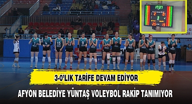 AFYON BELEDİYE YÜNTAŞ VOLEYBOL RAKİP TANIMIYOR