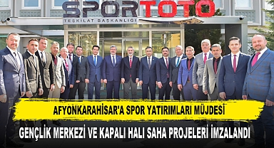 Afyonkarahisar'a Spor Yatırımları Müjdesi Projeler İmzalandı