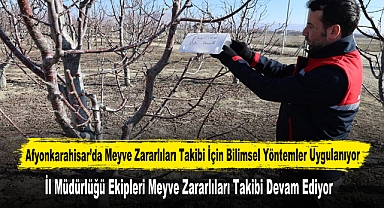 Afyonkarahisar’da Meyve Zararlıları Takibi İçin Bilimsel Yöntemler Uygulanıyor
